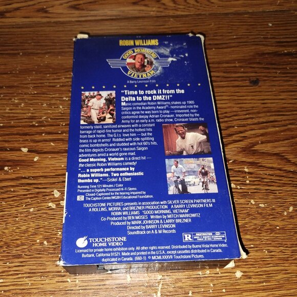 Good Morning Vietnam (VHS, 1987,Touchstone Pictures) Robin Williams - Picture 2 of 6